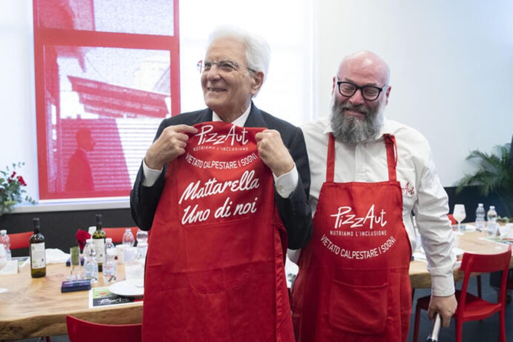 Mattarella a PizzAut