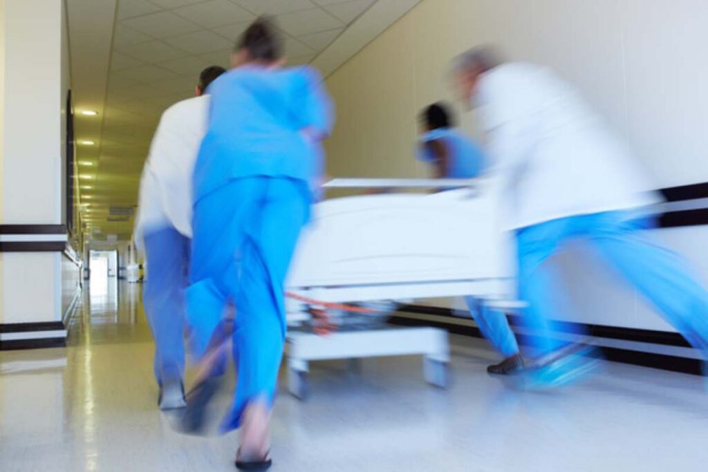 barella al pronto soccorso