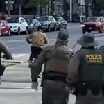 rider scappa da agenti ice