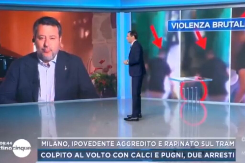 salvini a mattino 5