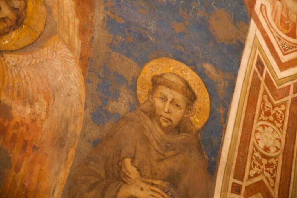 La crisi tedesca minaccia lo spread, Meloni confida in San Francesco: il giornale di domani, nella foto san francesco