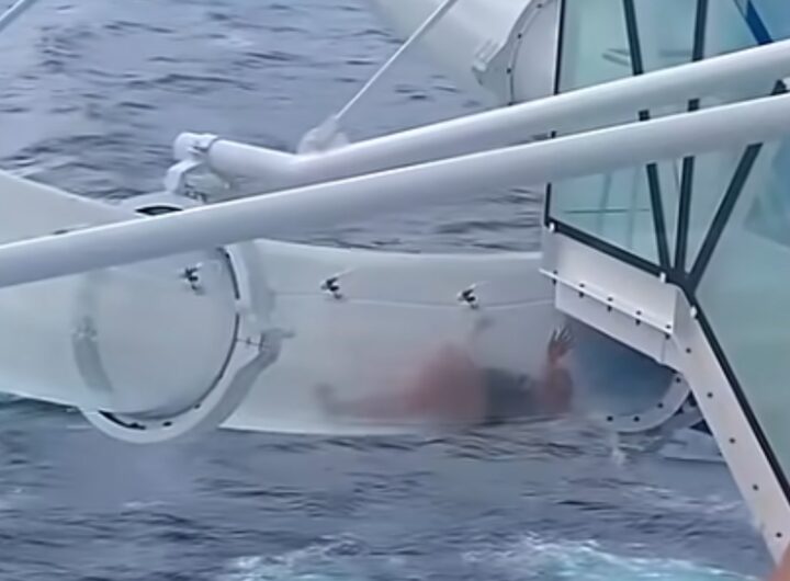 incastrata scivolo nave da crociera