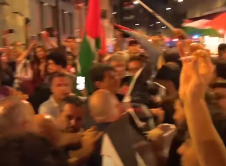 Gaza, è tregua ma c’è chi non la vuol vedere, Roma senza pace ma gli elettori diranno la verità , nella foto scontri corteo pro pal