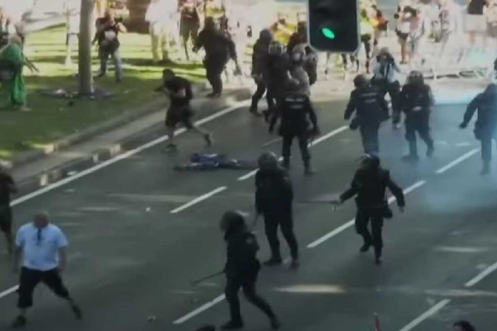 Scontri con la polizia in Spagna