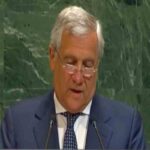 Antonio Tajani parla all'Onu