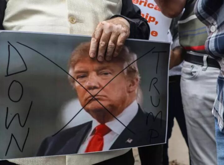 manifestazione anti-trump