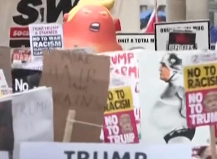 Protesta a Londra contro Trump