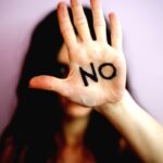 No alla violenza, una foto di repertorio