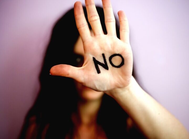 No alla violenza, una foto di repertorio