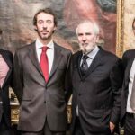 Un fiorentino a Genova: nella Strada dei re l’ultima perla del re delle aste e del suo castello, nella foto Marcello Cambi e i tre figli