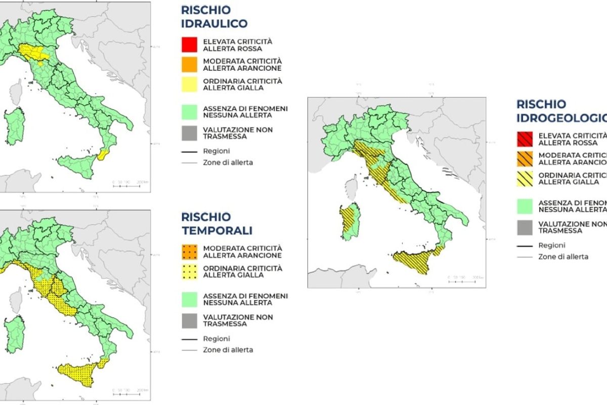 Il bollettino di allerta meteo 30 ottobre