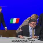 Giorgia Meloni in conferenza stampa