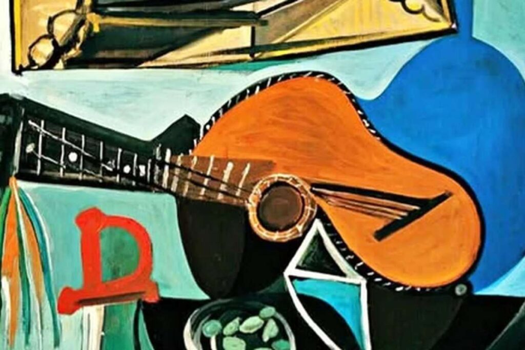 Naturaleza muerta con guitarra picasso