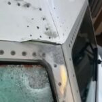 aereo colpito in volo