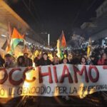 Un fiume di gente per la Palestina, milioni di italiani furiosi per gli scioperi, grazie Landini, nella foto manifestazione propal