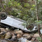 auto caduta dal ponte in gallura