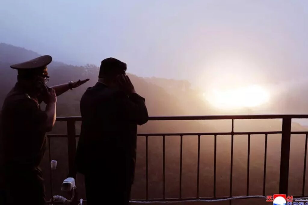 Un test missilistico in Corea del Nord