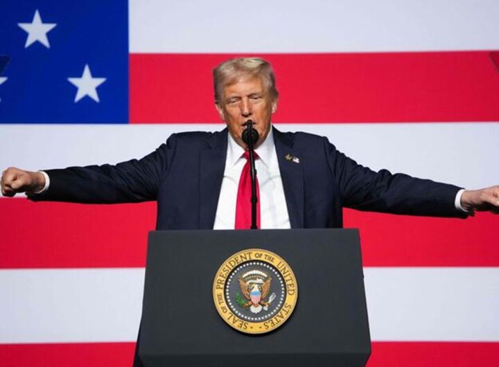 Gaza a un passo dalla pace, Trump aspira al Premio Nobel, Landini vuole più tasse, solo Mbappe può salvare Macron , nella foto Donald Trump