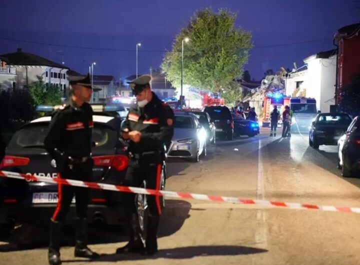 Il luogo dell'esplosione a Verona