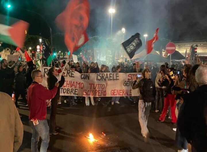 Le manifestazioni pro-Flotilla a Roma