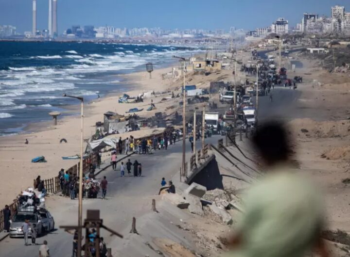 A Gaza la tregua è appesa a un filo, Trump “No King” ha altro (Putin?) in testa: un quadro desolante , nella foto la spiaggia di gaza