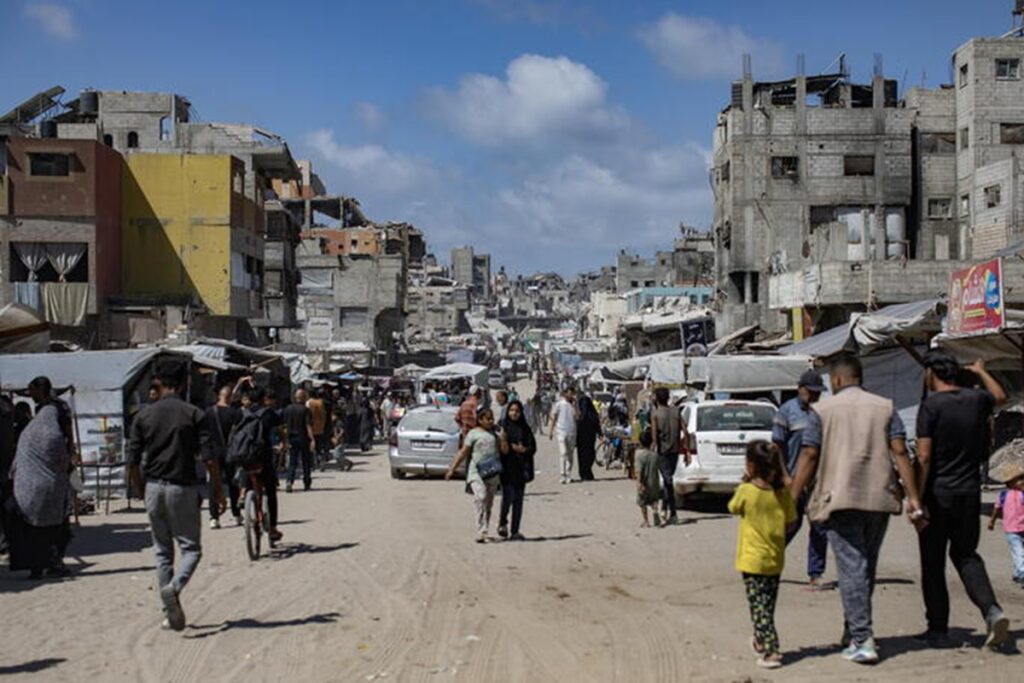 "Massiccia ondata" di attacchi di Israele a Gaza, scambio di accuse, tregua a rischio, nella foto Gaza