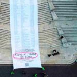 Scontrino gigante Greenpeace