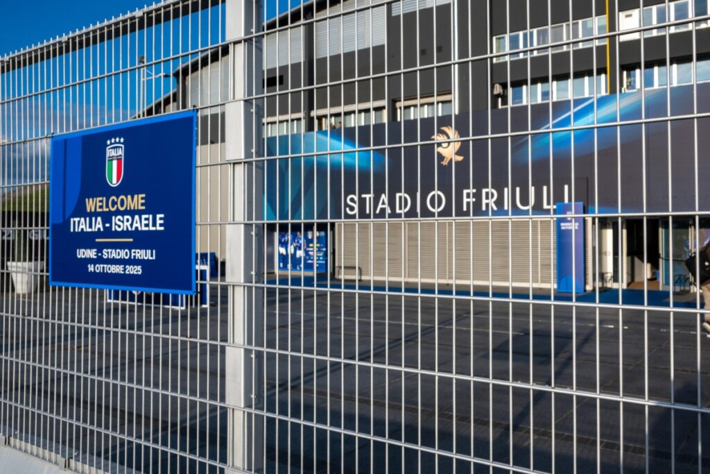 italia-israele cancelli stadio udine