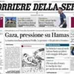 Il Corriere della Sera, la prima pagina di oggi