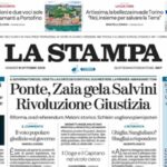 La Stampa, la prima pagina di oggi
