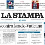 La Stampa, la prima pagina di oggi