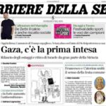 Il Corriere della Sera, la prima pagina di oggi