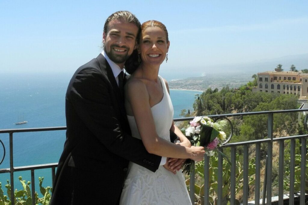 mario biondo e moglie