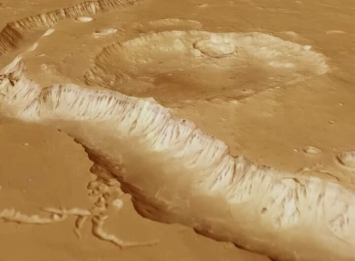 Canali scolpiti nell'acqua su Marte