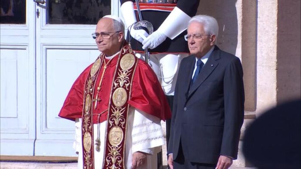 papa leone XIV sergio mattarella