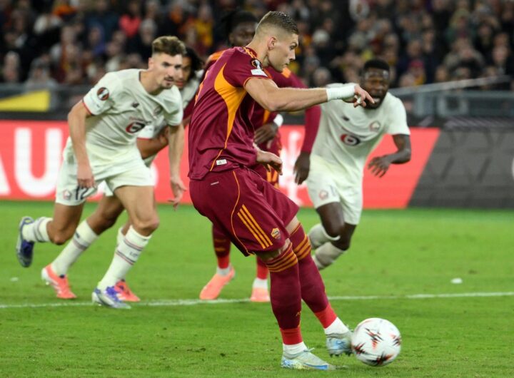 rigore dovbyk roma lille