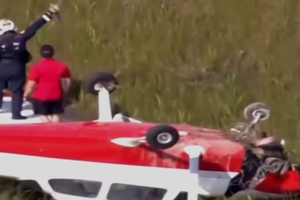 Salvataggio aereo precipitato