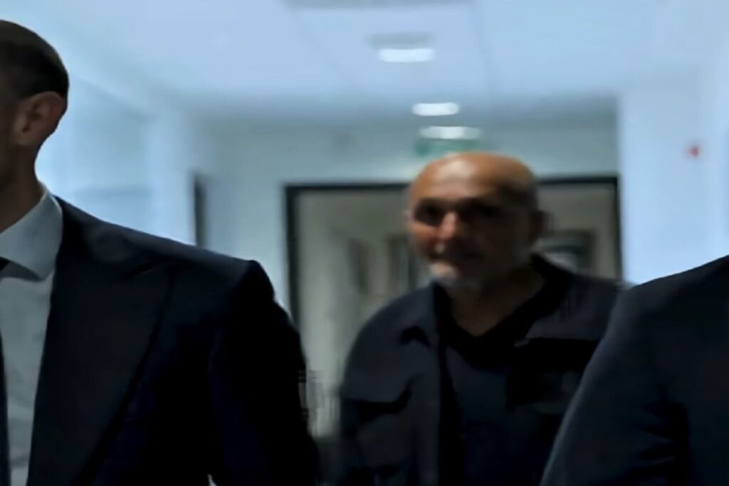 Luciano Spalletti nel suo primo giorno da allenatore della Juventus