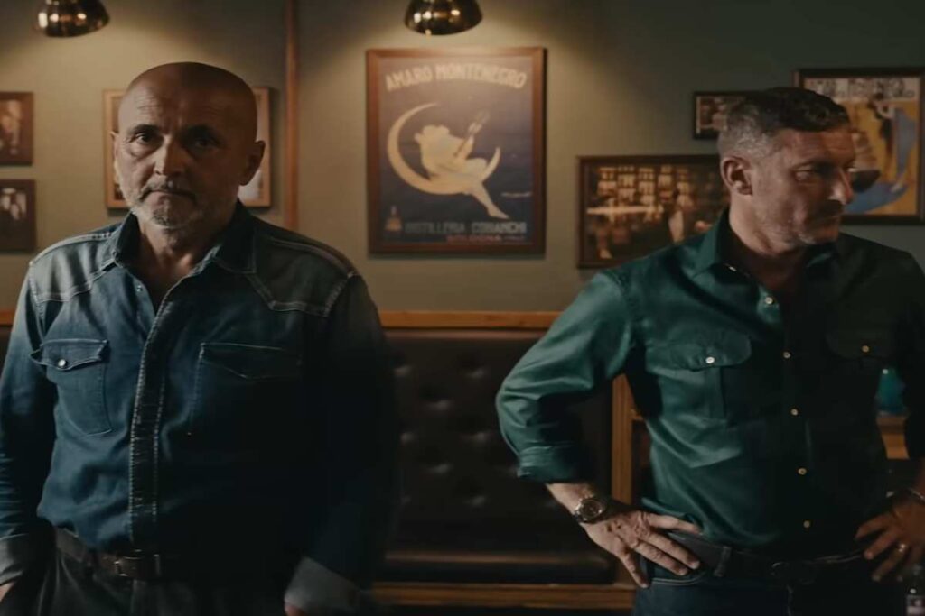Spalletti e Totti nello spot dell'Amaro Montenegro
