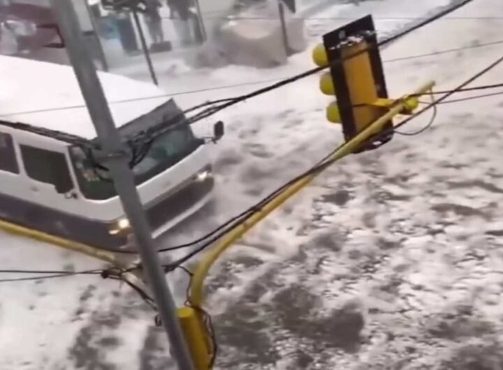 Tempesta di ghiaccio in Bolivia