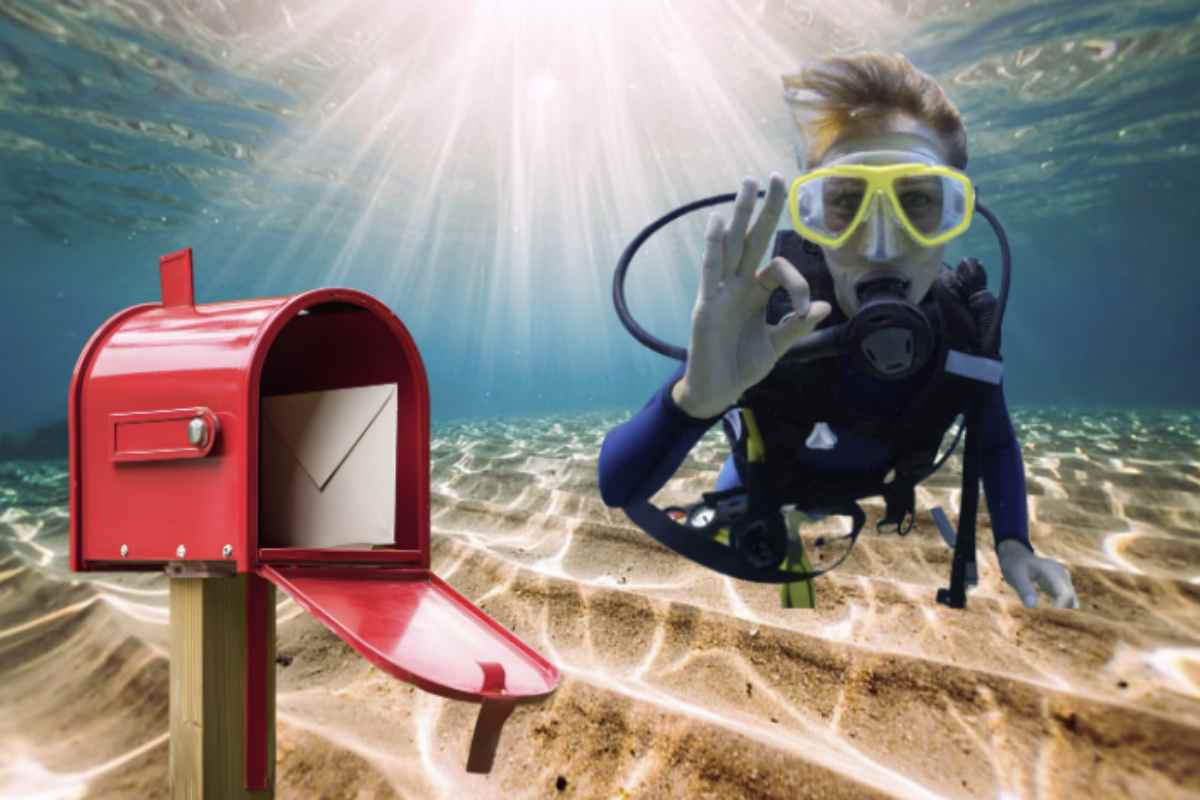 Qui puoi inviare lettere…dal fondo del mare: la cassetta postale più strana al mondo