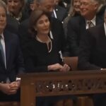 Bush e Biden ai funerali di Dick Cheney