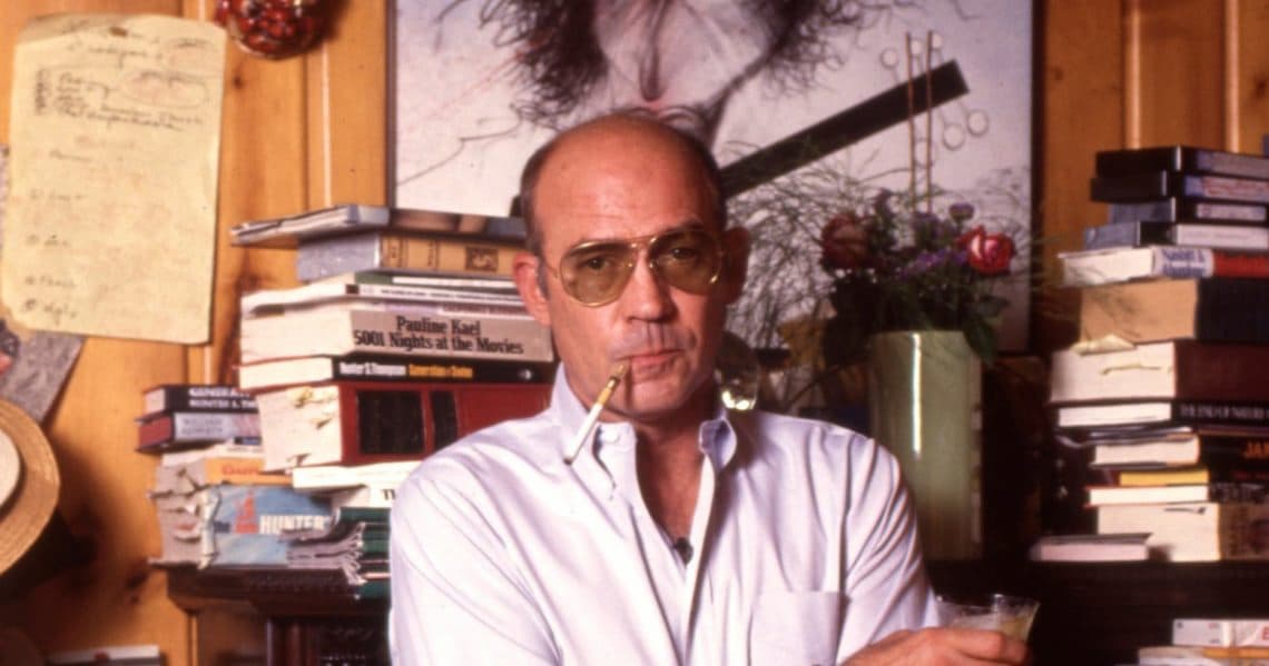 Thompson, cognome che unisce tre tragici destini: di un giornalista, un romanziere, una spia, nella foto Hunter s. Thompson