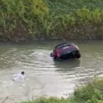 auto nel canale a padova