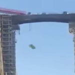 Bagno chimico precipita in strada