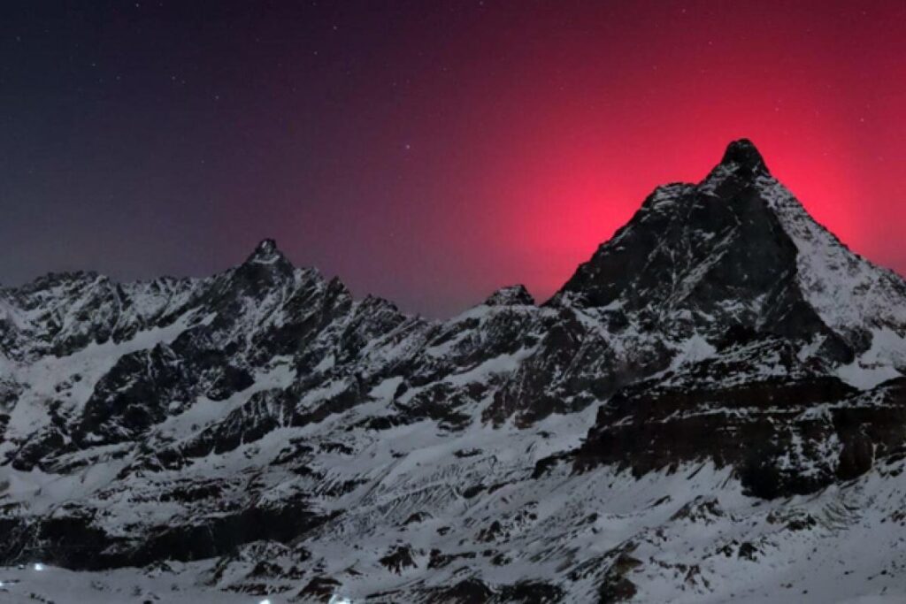 Tempesta geomagnetica monte cervino