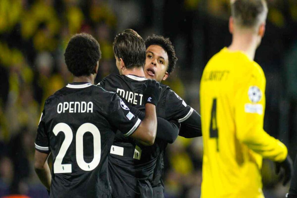 Juve in campo in Champions