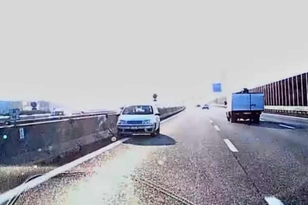 Contromano sull'autostrada