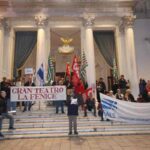 Protesta teatro La Fenice