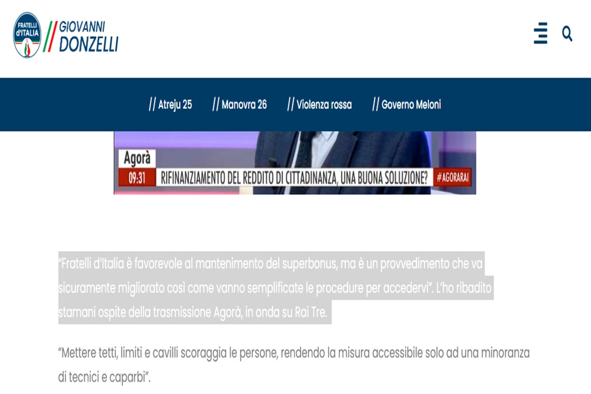 Il sito di Giovanni Donzelli